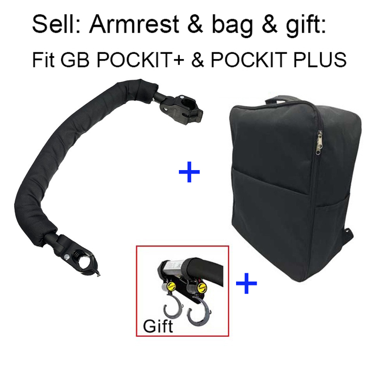 Travel Stroller Accessories Travel Bag Storage Bag Bumper Armrest for gb  Pockit Air, gb Pockit+ All-Terrain, gb Pockit+ All City