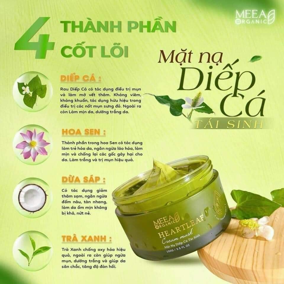 Mặt nạ Diếp Cá Tái Sinh MeeA 120g