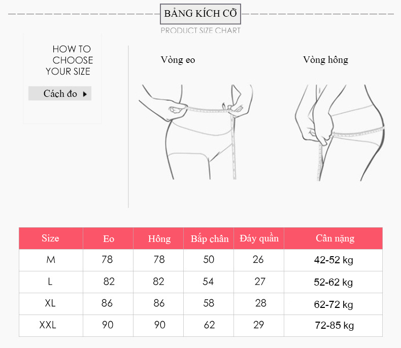 Quần lót bigsize cạp cao cho bà bầu