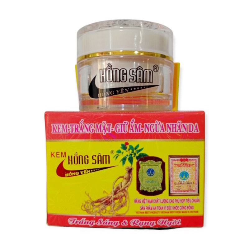 Kem hồng sâm dưỡng trắng, dưỡng ẩm, ngừa nhăn da 12g