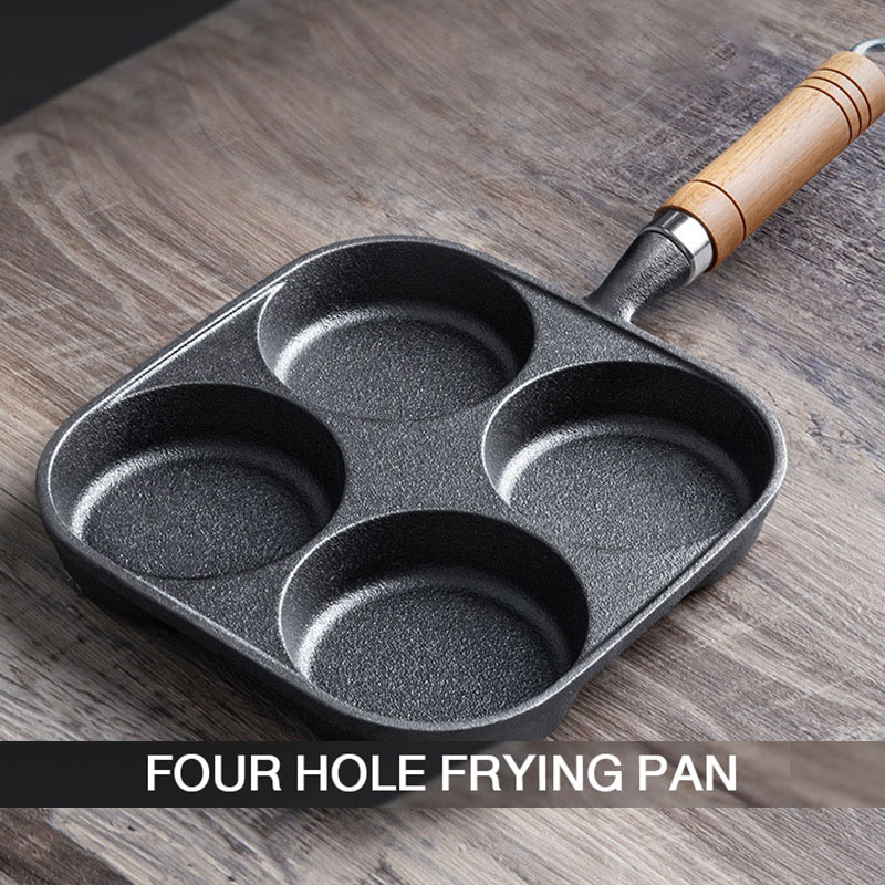 LEBI Gang chảo tráng trứng sâu trứng Burger Máy khuôn nhà Chảo không dính ăn sáng Pan trứng bánh bao Pan