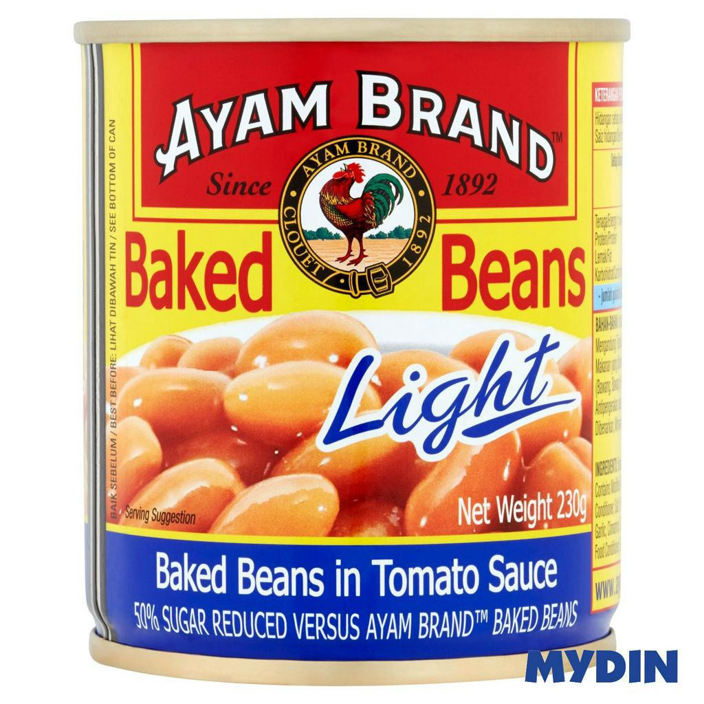 Ayam Brand Baked Beans Light in Tomato Sauce 230g Lazada
