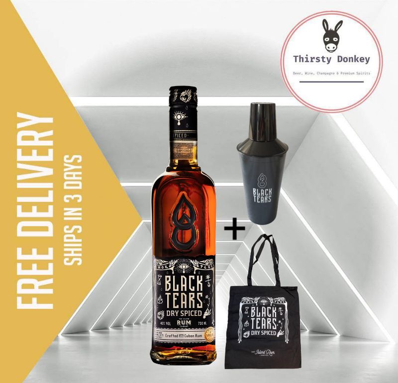 Black Tears Spiced Rum + 1 Free Limited Edition Black Tears Tote Bag