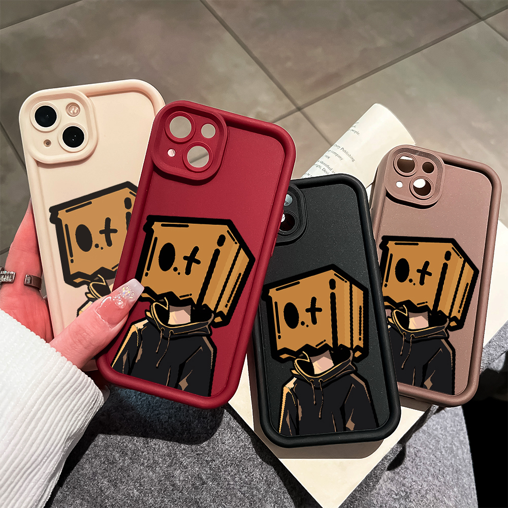 UCUC for Infinix Note 12 G96 Back Cover Love Lonely Box Man Ladder Camera Soft Rubber Phone Case. 