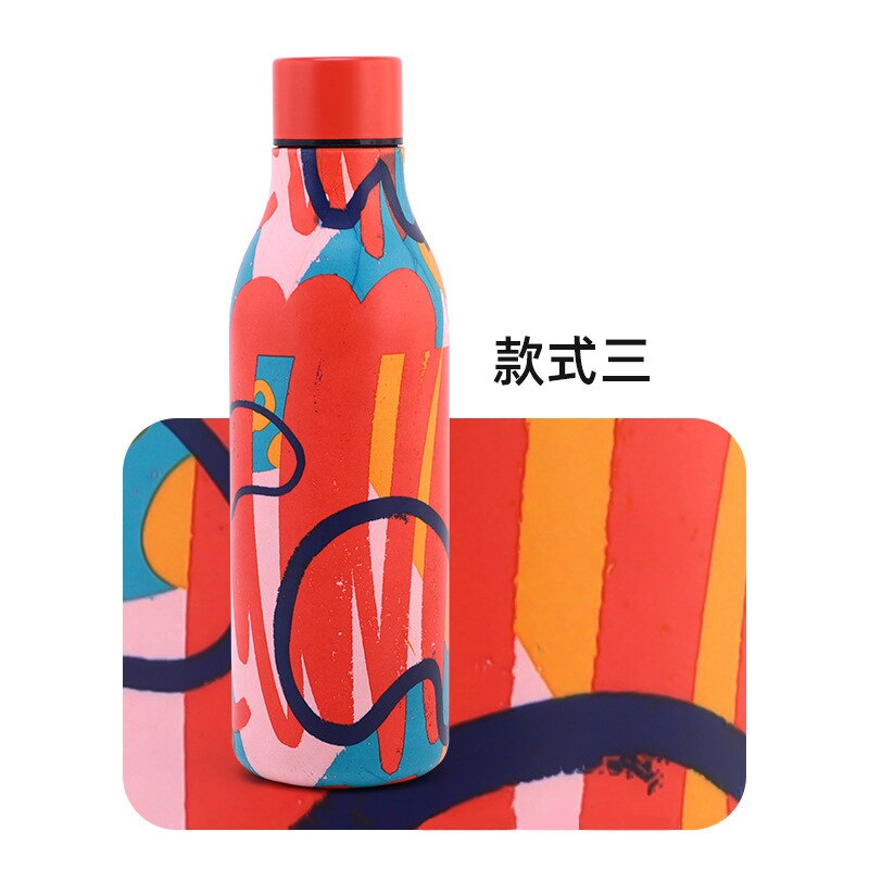 304 Stainless Steel Cola Water Bottle Insulation Cup Outdoor Sports Thermos Bottle Keep Hot And Cold Insulated Vacuum Flask Mug