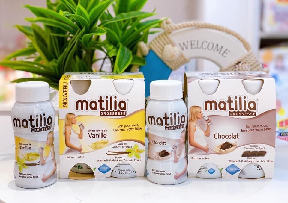 Sữa bầu mattilia vị vani, socola của pháp cho mẹ bầu