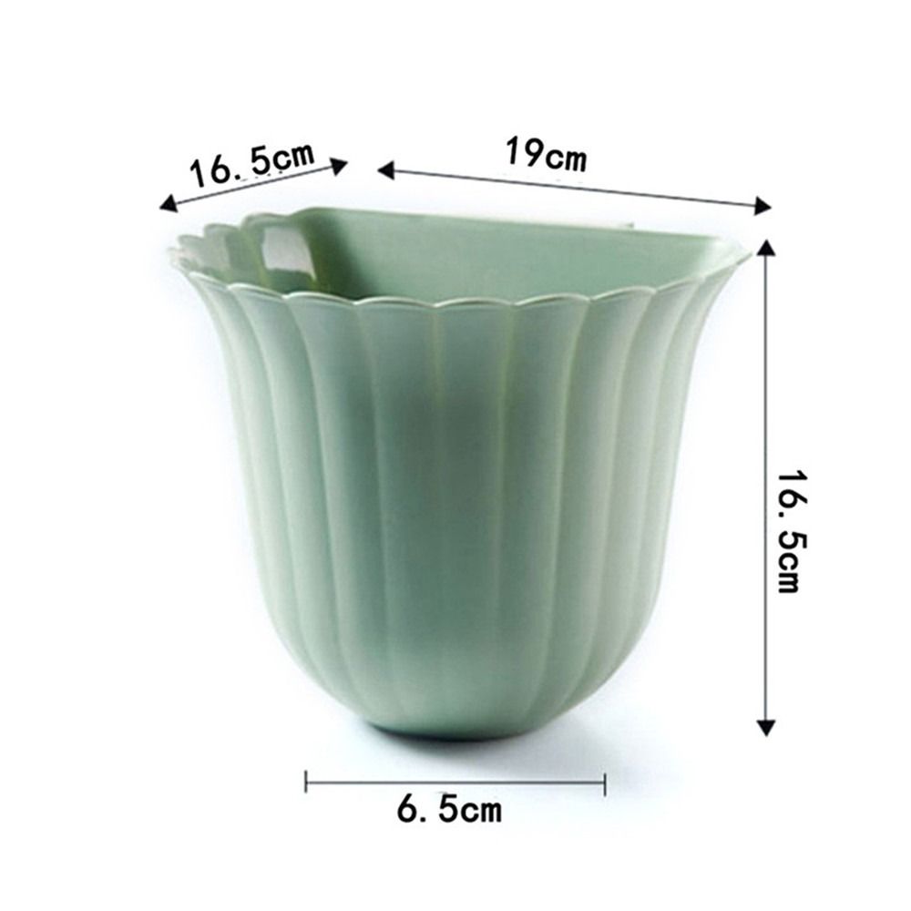 CHARDRUSHRU Door Garbage Bin Wall Mounted Cleaning Tools Waste Bin Storage Bucket Hanging Trash Can Flower Shape