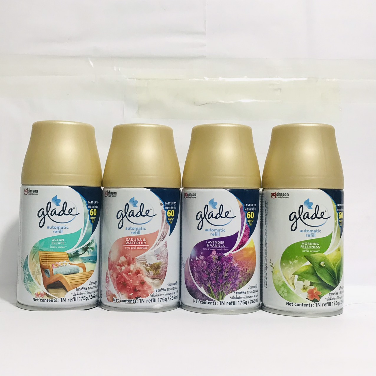 Bình ( Lõi) xịt thơm phòng tự động GLADE Thái Lan 175g
