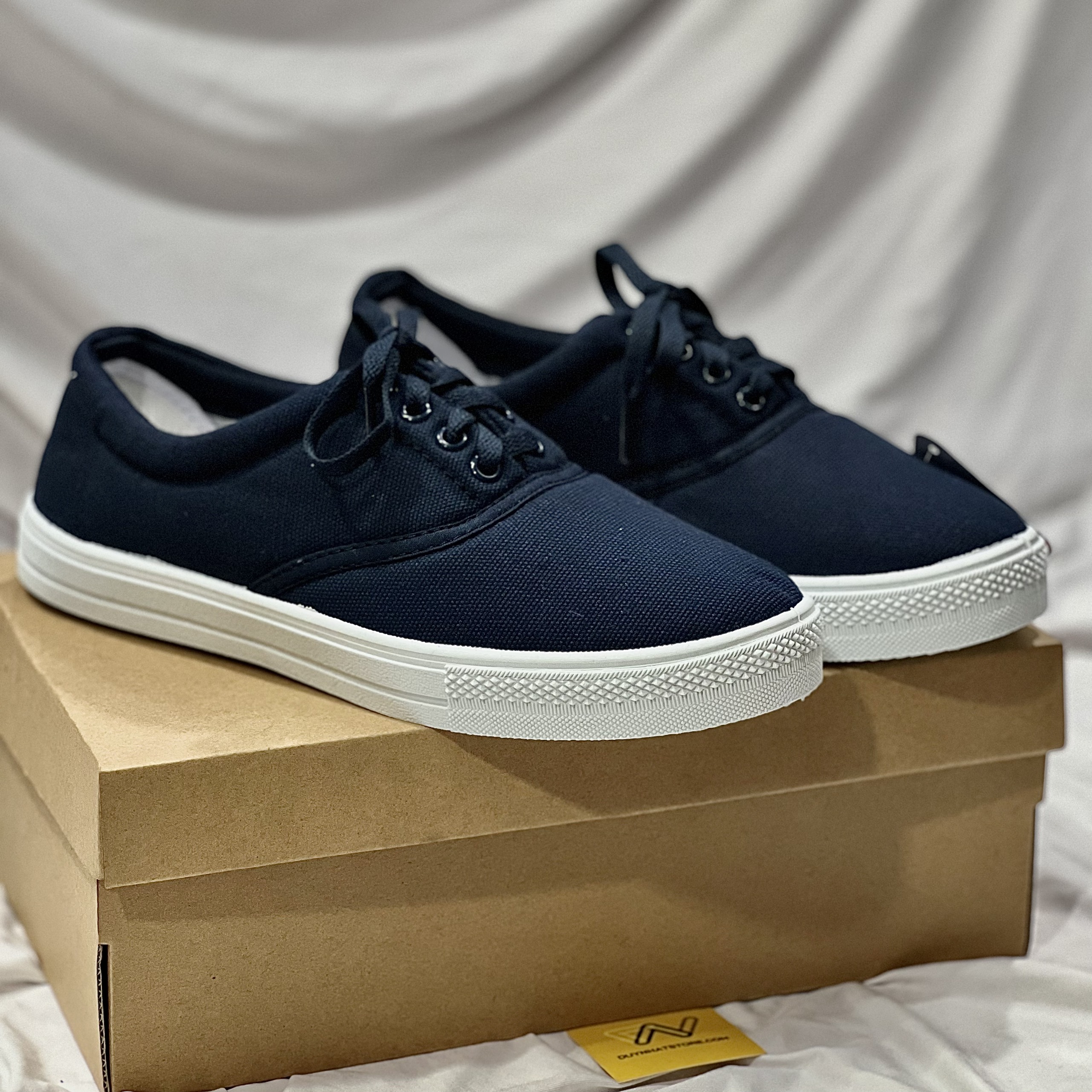 Giày Vải Asia Cột Dây Nam Nữ Bông Lúa Giày Lười Duy Nhật Store Chính Hãng Mềm Êm Giày Lao Động Giày Vải Màu Xanh Đen