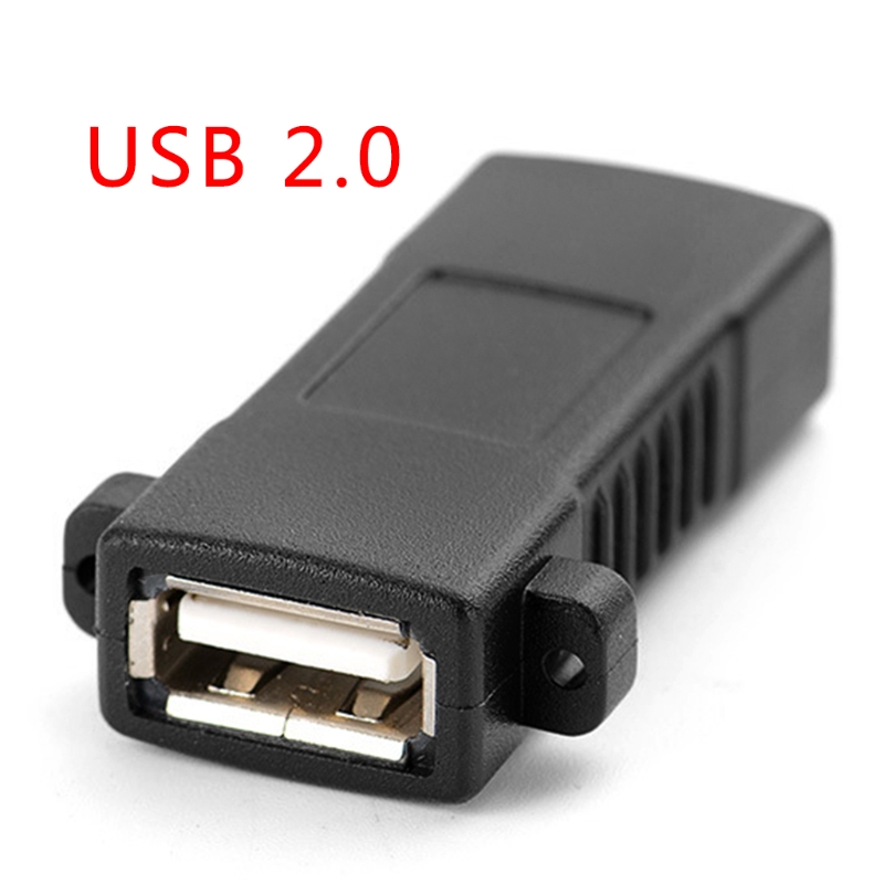USB Female to Female Adapter 2.0 3.0 Female To Female Socket Panel Mount Adapter