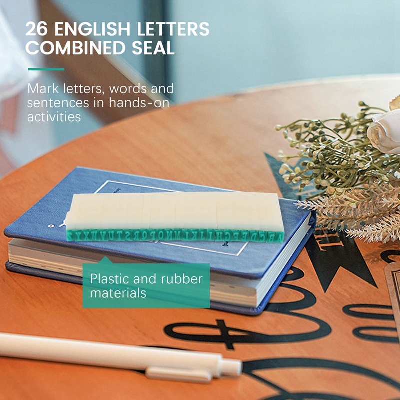 Detachable 26-Letters English Alphabet Plastic Stamp Set