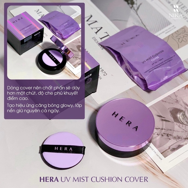 Phấn nước Hera Hàn Quốc UV Mist Cushion Cover SPF 50+ / PA+++