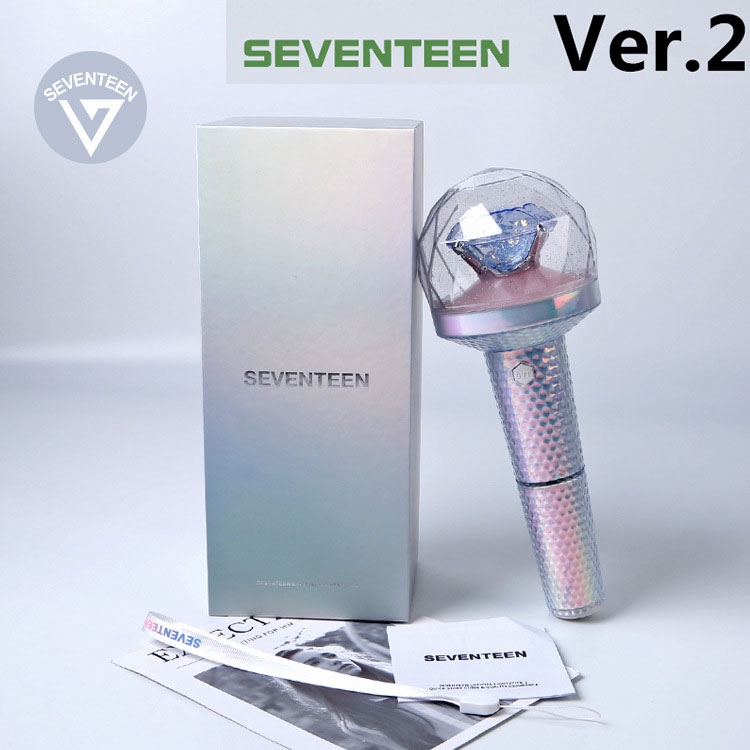 Kpop Seventeen Lightstick Carat Bong Ver. 2 Bluetooth Light Sticks