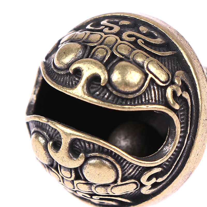 Brass Drop Bell Chinese Good Luck Tinkle Bell Charm For Bracelet and Anklet. 