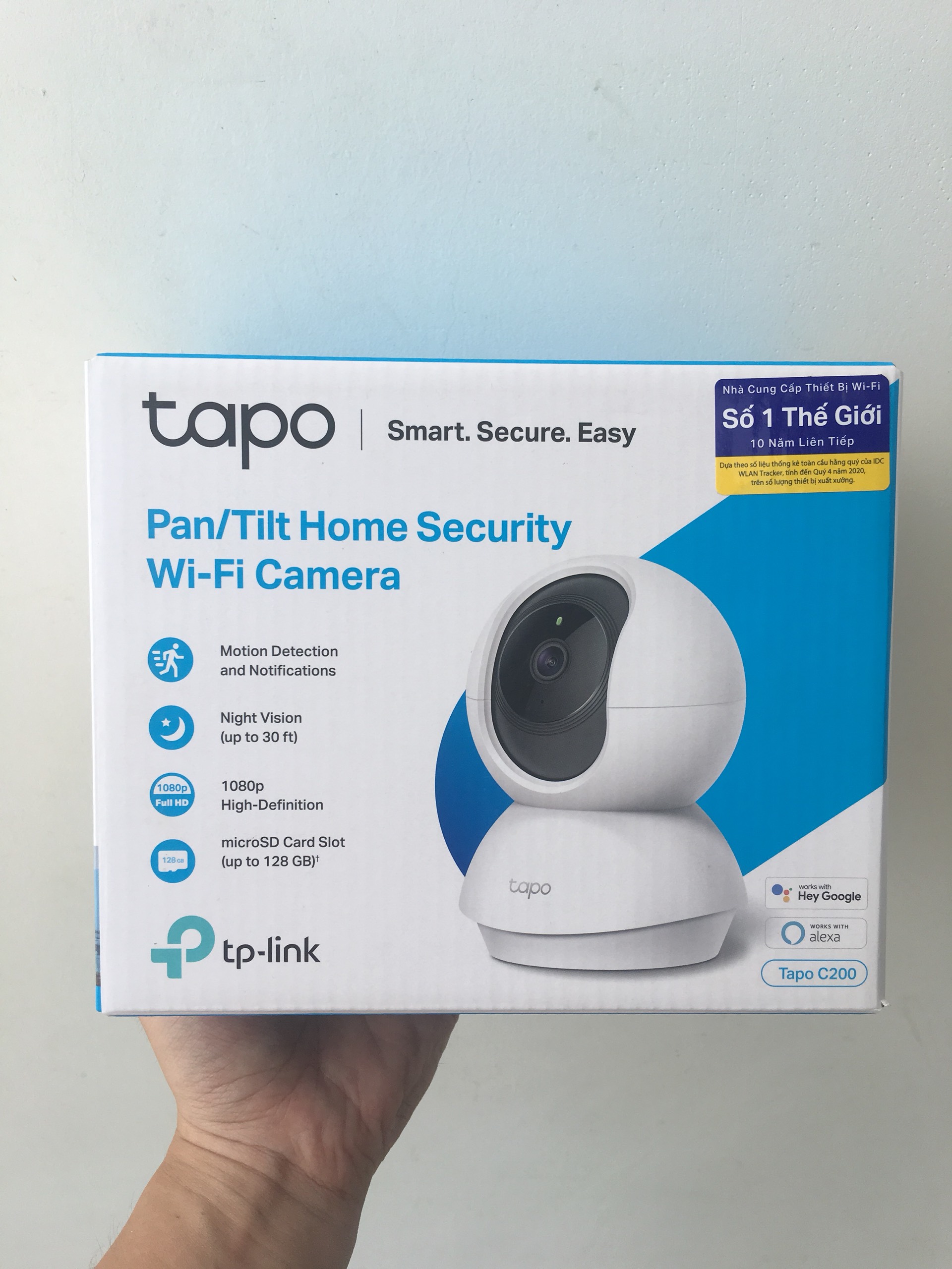 Camera Wi-Fi TP-Link Tapo C200 1080P 2MP An Ninh Gia Đình Có Thể Điều