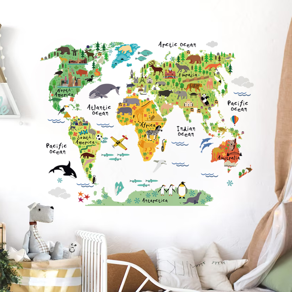 %E3%80%90Folio%20&%20Light%E3%80%91Watercolor%20Animals%20World%20Map%20Diy%20Wall%20Stickers%20For%20Boys%20Children%20Bedroom%20Kids%20Room%20Wall%20Decor%20Sticker%20For%20Kindergarten%20Classroom%20-%20Image%204