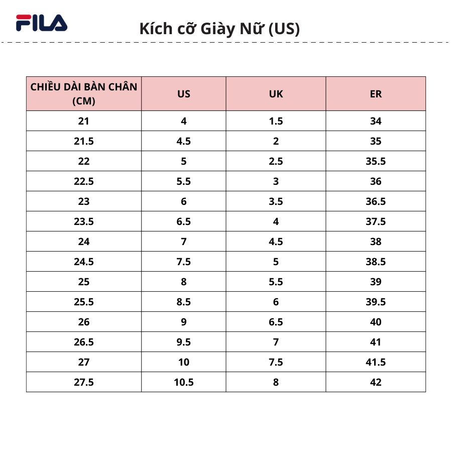 FILA Giày sneaker nữ Corda 5TM01875-128