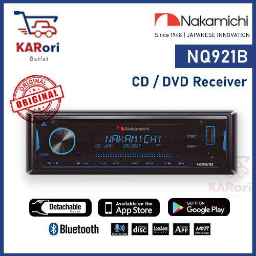 Nakamichi NQ921B - CD/DVD Receiver Bluetooth USB Radio