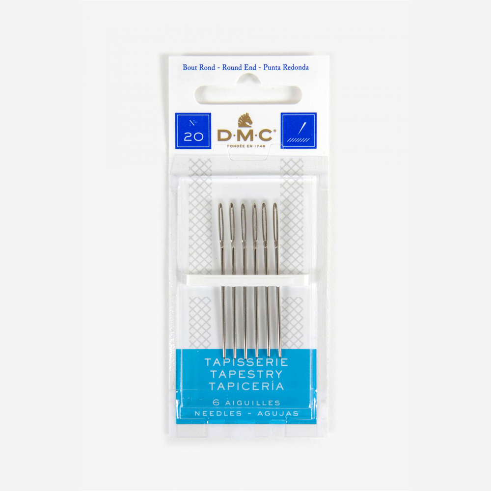 Vỉ kim thêu trắng inox dmc tapestry