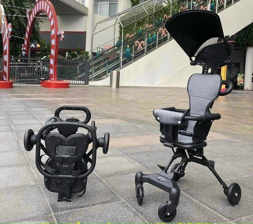 Xe Đẩy Du Lịch Cho Bé, Xe Đảo Chiều Gấp Gọn [ Hàng Cao Cấp ]