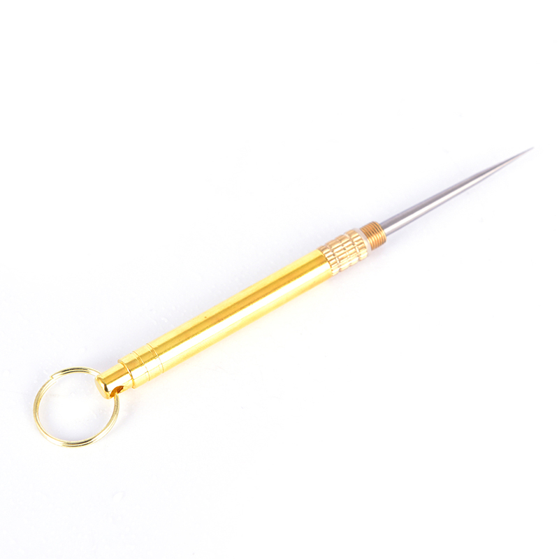 Titanium Toothpick Keychain Portable Camping Survival Defense Holder EDC XINZE. 
