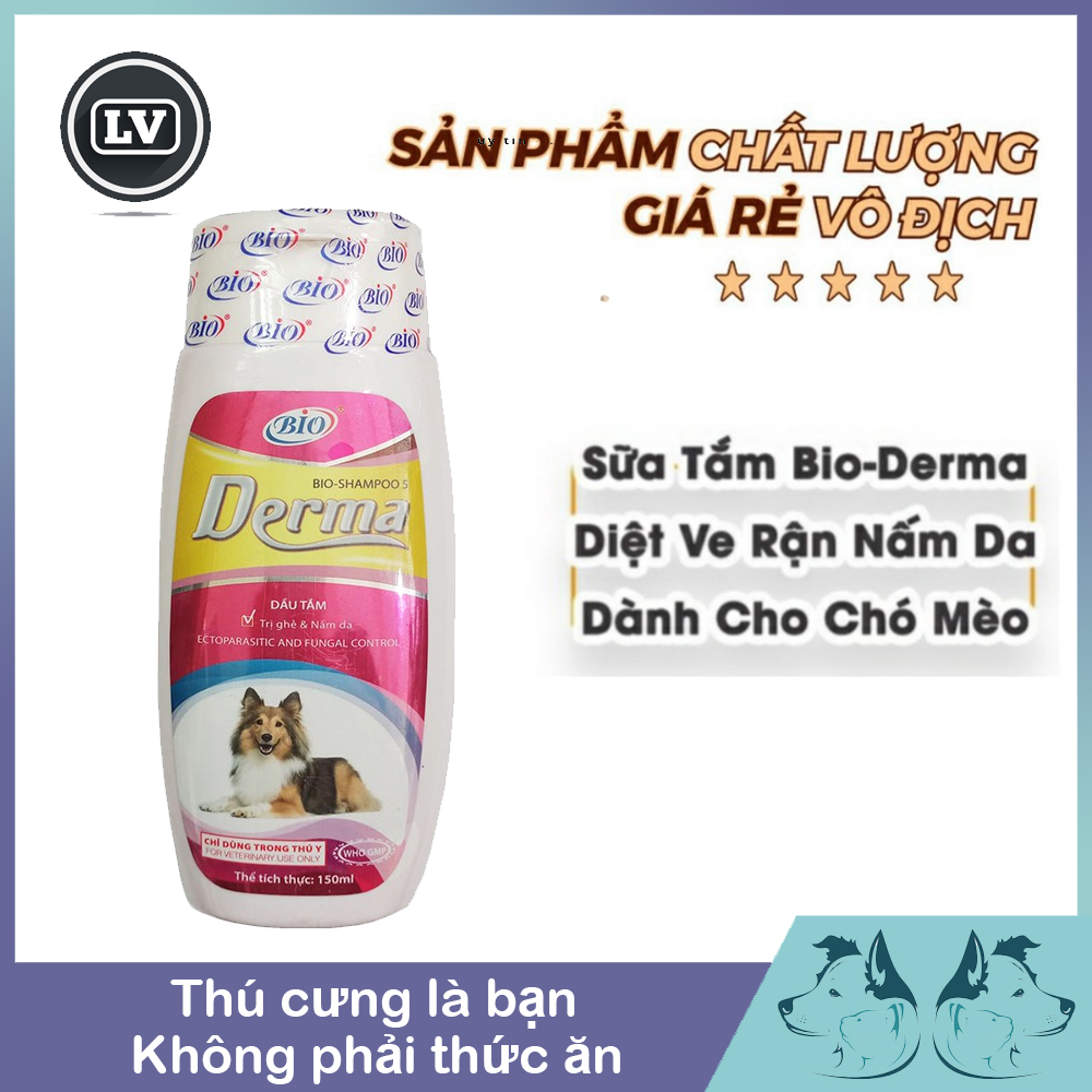 Sữa tắm bio derma ghẻ và nấm da cho chó mèo