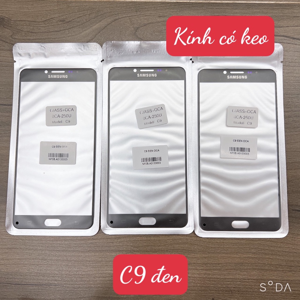 KÍNH ÉP CÓ KEO OCA SAMSUNG C9 - C9 PRO