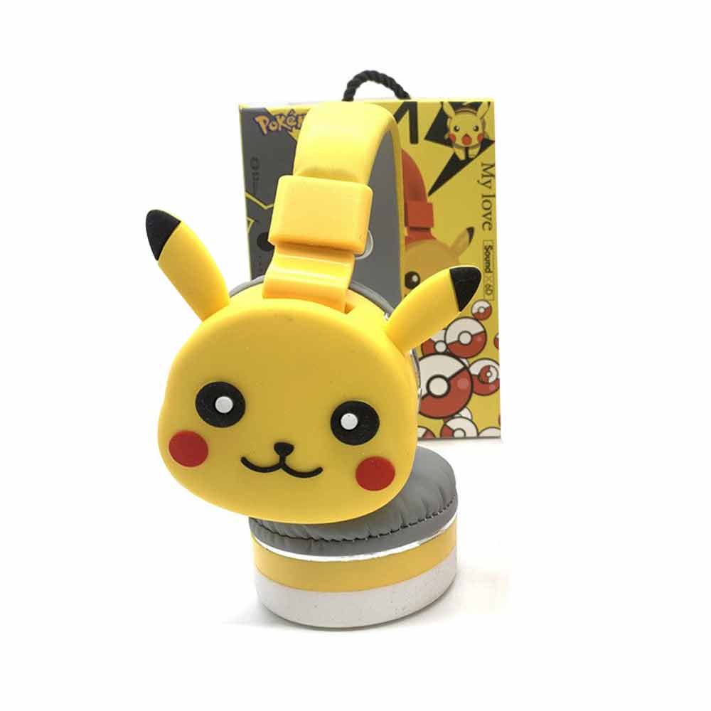 The Pikachu Gaming Headsets Bluetooth Headphone Wireless Headset Stereo Earphone Mic
