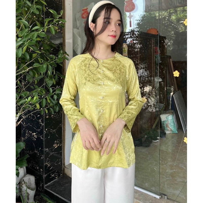 Đồ Lam Đi Chùa # Gấm Chui Ngọc Giữa