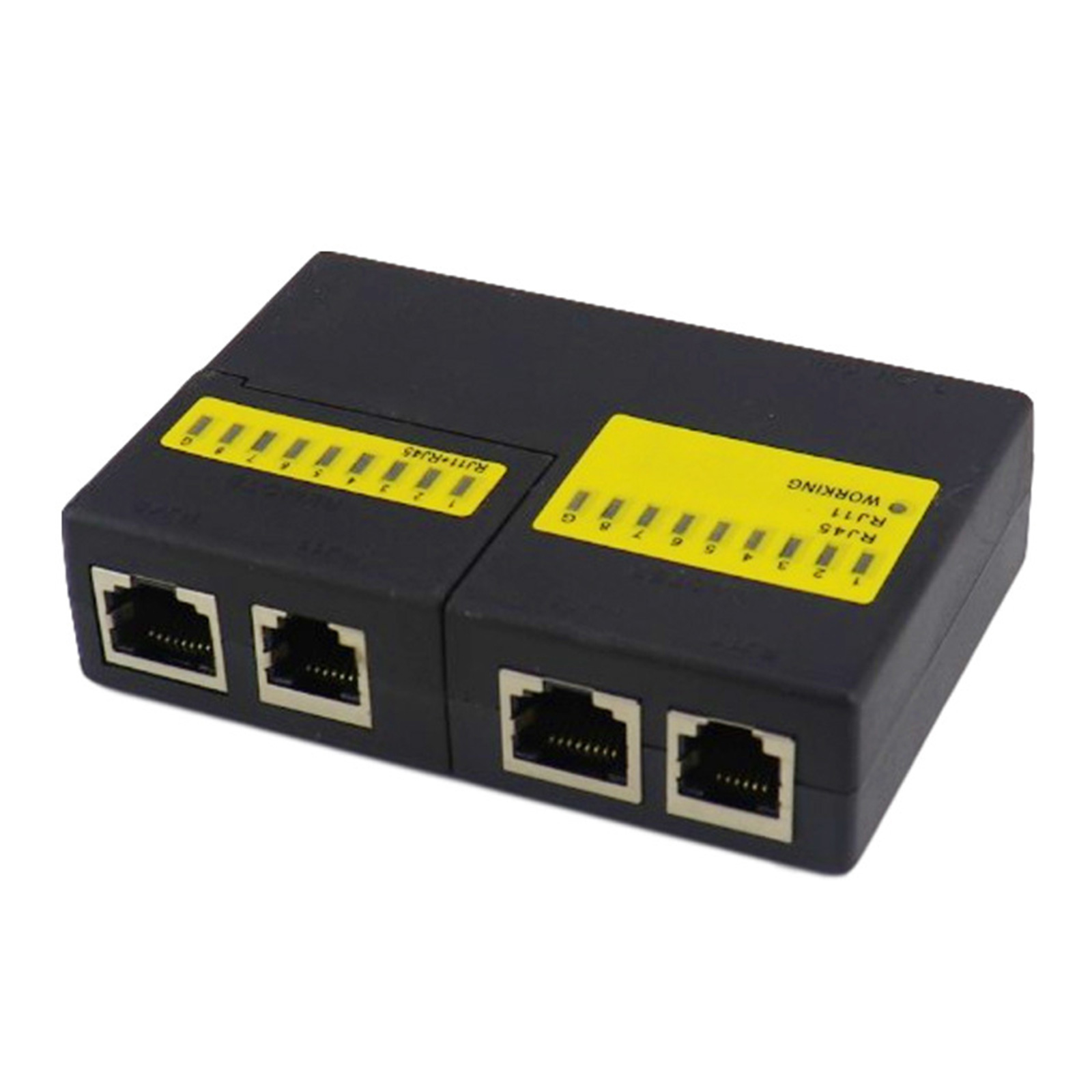Mini kiểm tra cáp mạng cho lan điện thoại RJ45 RJ11 dòng che chắn dây mạng
