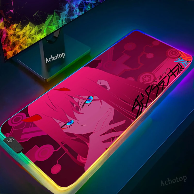 【ideacreation Mouse Pad】 Anime Darling In The Franxx Sexy Girl Anime Mouse Pad Zero Two Rgb 4686