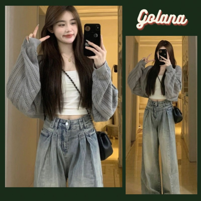 AA18-Áo Khoác Len Nữ , Áo cardigan trơn basic Dệt Ghi (CD07) ( Có bigsize)