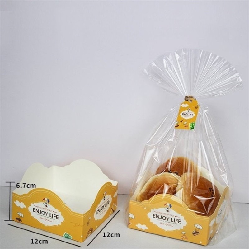 Túi & Đế giấy thành thấp đựng bánh,kẹo,cookie ,quà (mẫu ngẫu nhiên) ( Nguyên Liệu Làm Bánh ThiVu Mart )
