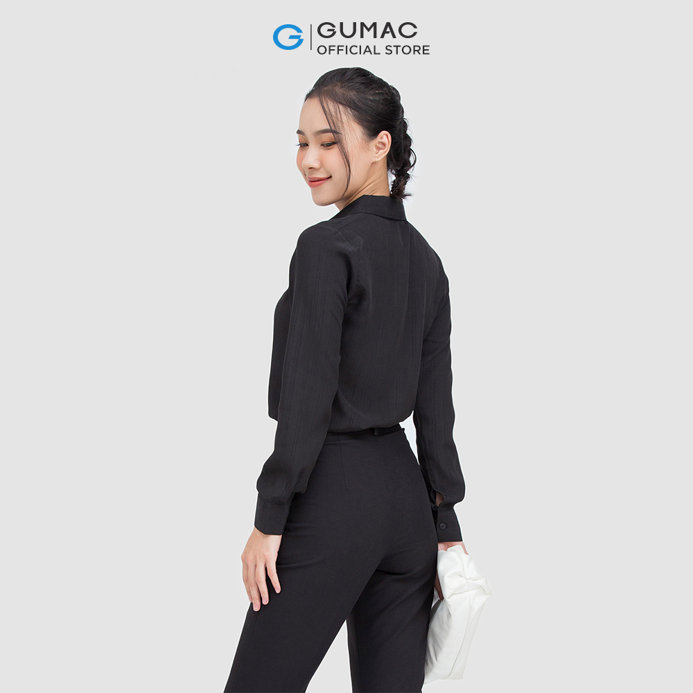 [15 - 17.5 | TẶNG QUÀ đơn từ 499K] Áo sơ mi nữ GUMAC AC05003 giấu nút