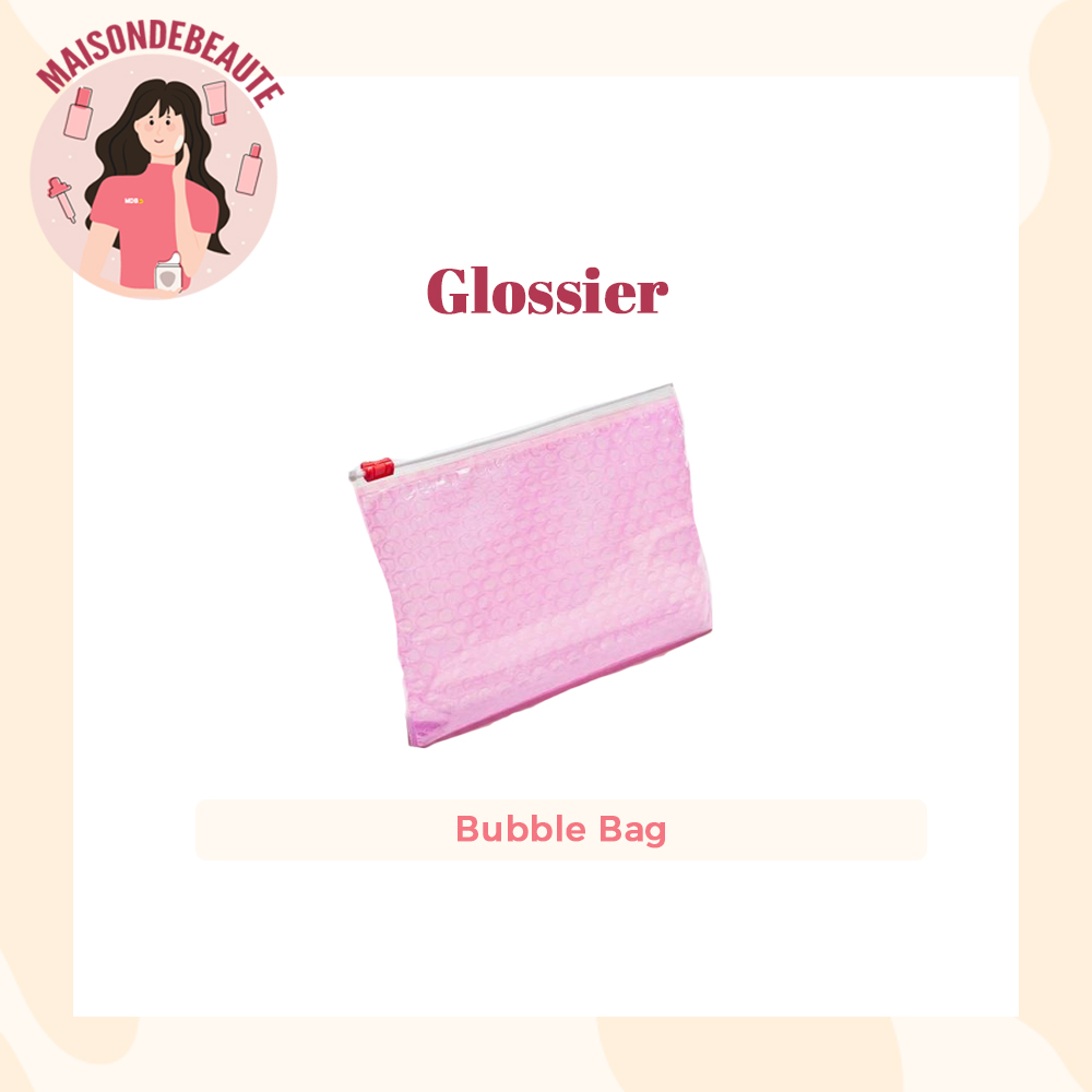 GLOSSIER BUBBLE POUCH ZIP BAG Lazada Singapore