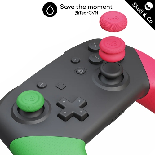 Bộ nút bọc Analog Skull & Co cho tay cầm Switch Pro Controller / PS5 / PS4 - Vỉ 3 cặp
