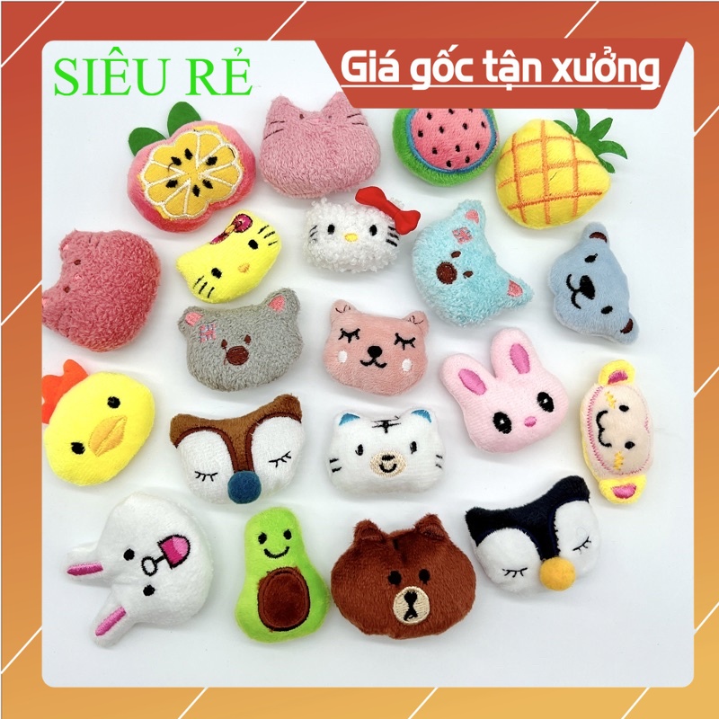 Gấu bông mini 3-5,5cm cho máy gắp thú, phụ kiện cài áo, vớ, balo