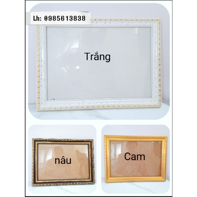 khung ảnh a3 (30x40) mặt mica mỏng chọn màu
