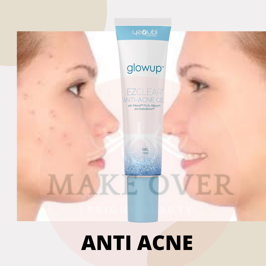 GLOW UP EZCLEAR ANTI ACNE GEL with Trikenol Plus , Affipore and
