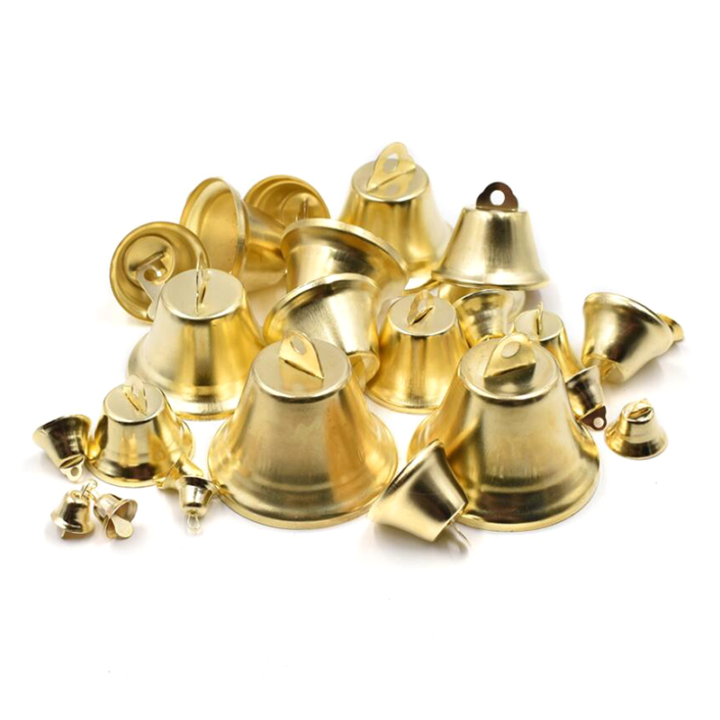 100pcs Gold Tiny Bells For Crafts Christmas Mini Jingle Bells For