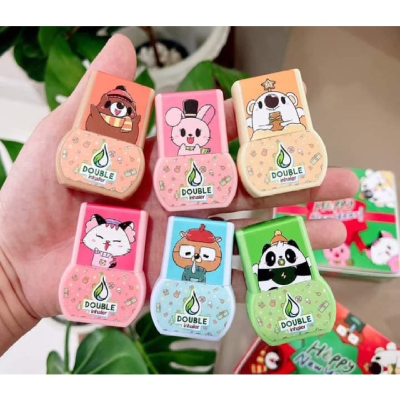 (Double Inhaler) 01 Cái Ống Hít 2 Mũi Double Inhaler Thái Lan