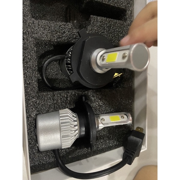 Đèn Pha C6 3 Tim Led Chân H4 Gắn Xe Máy