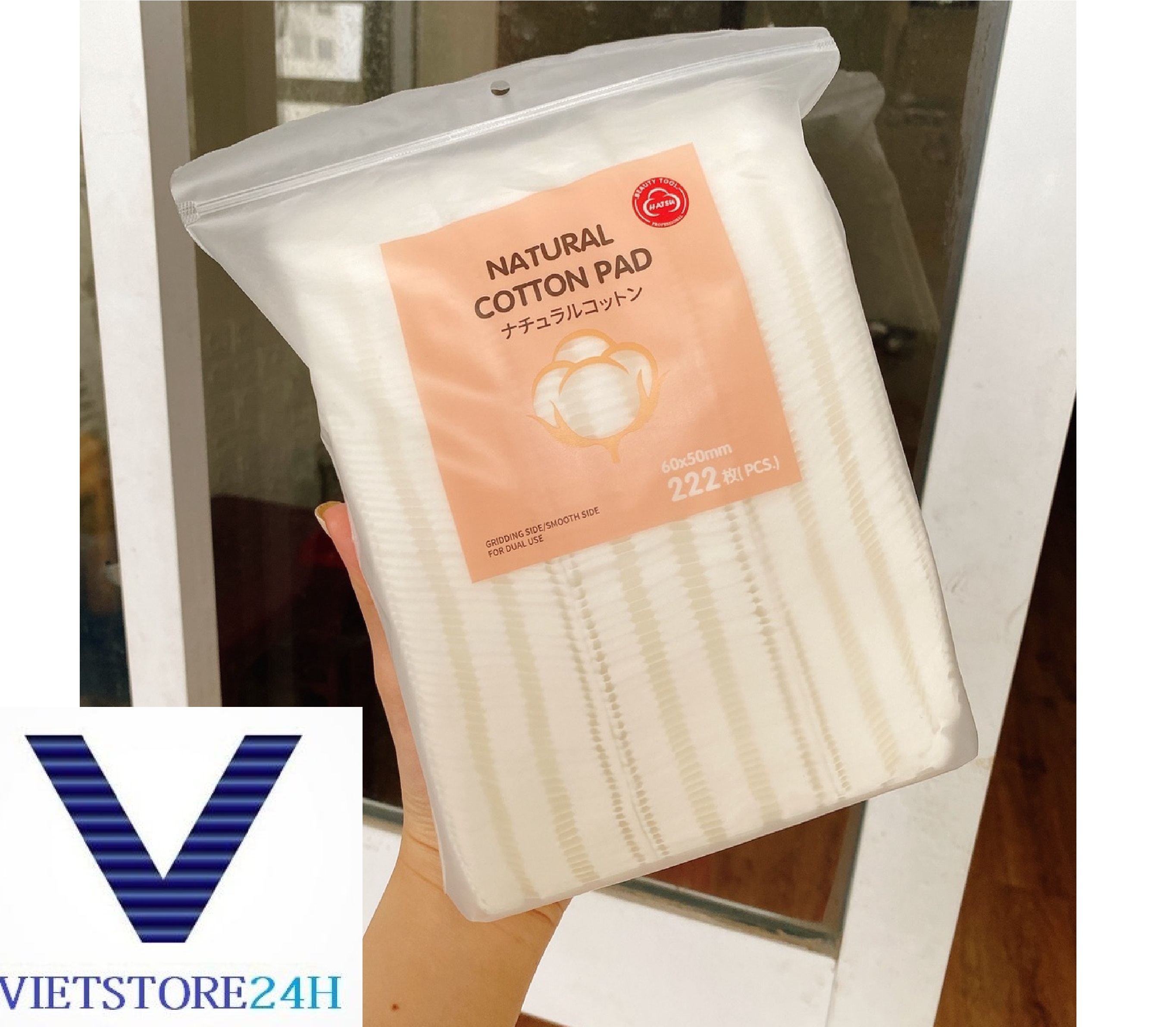 Bông tẩy trang natural cotton pad
