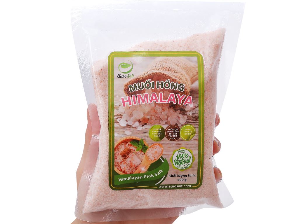 Muối hồng Himalaya hạt mịn Auro Salt