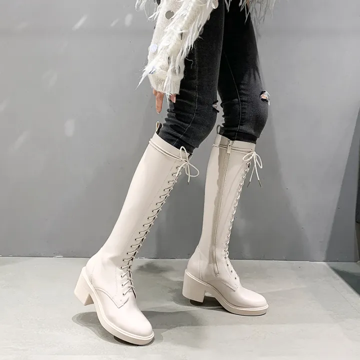 cloth thigh high boots