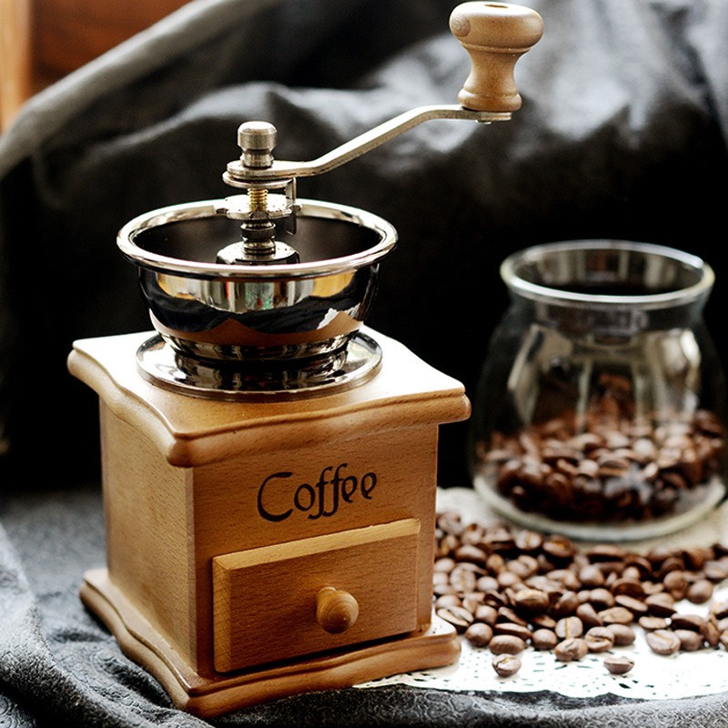 Máy xay cà phê mini kiểu dáng cổ điển Dụng cụ barista