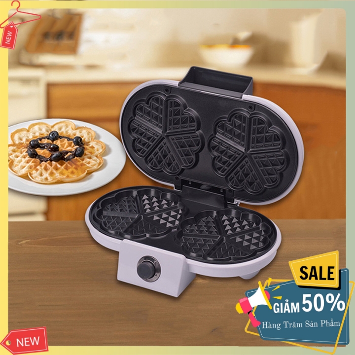 Máy làm bánh Waffle - Máy làm bánh bông lan đôi Sokany