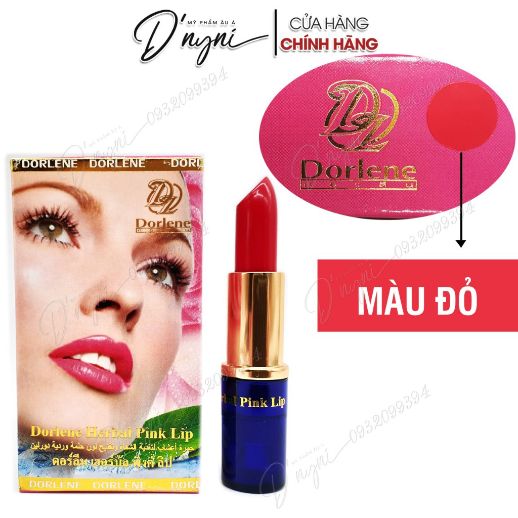 Son Dưỡng Làm Hồng Môi Dorlene Herbal Pink Lip Thái Lan