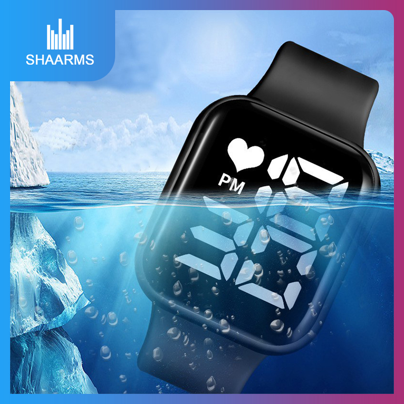 SHAARMS đồng hồ kỹ thuật số Đồng hồ điện tử LED thể thao chống nước XR4572 thumbnail