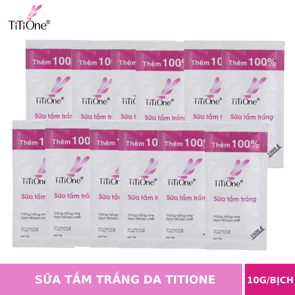 12 gói Sữa Tắm Trắng Da Toàn Thân TiTiOne